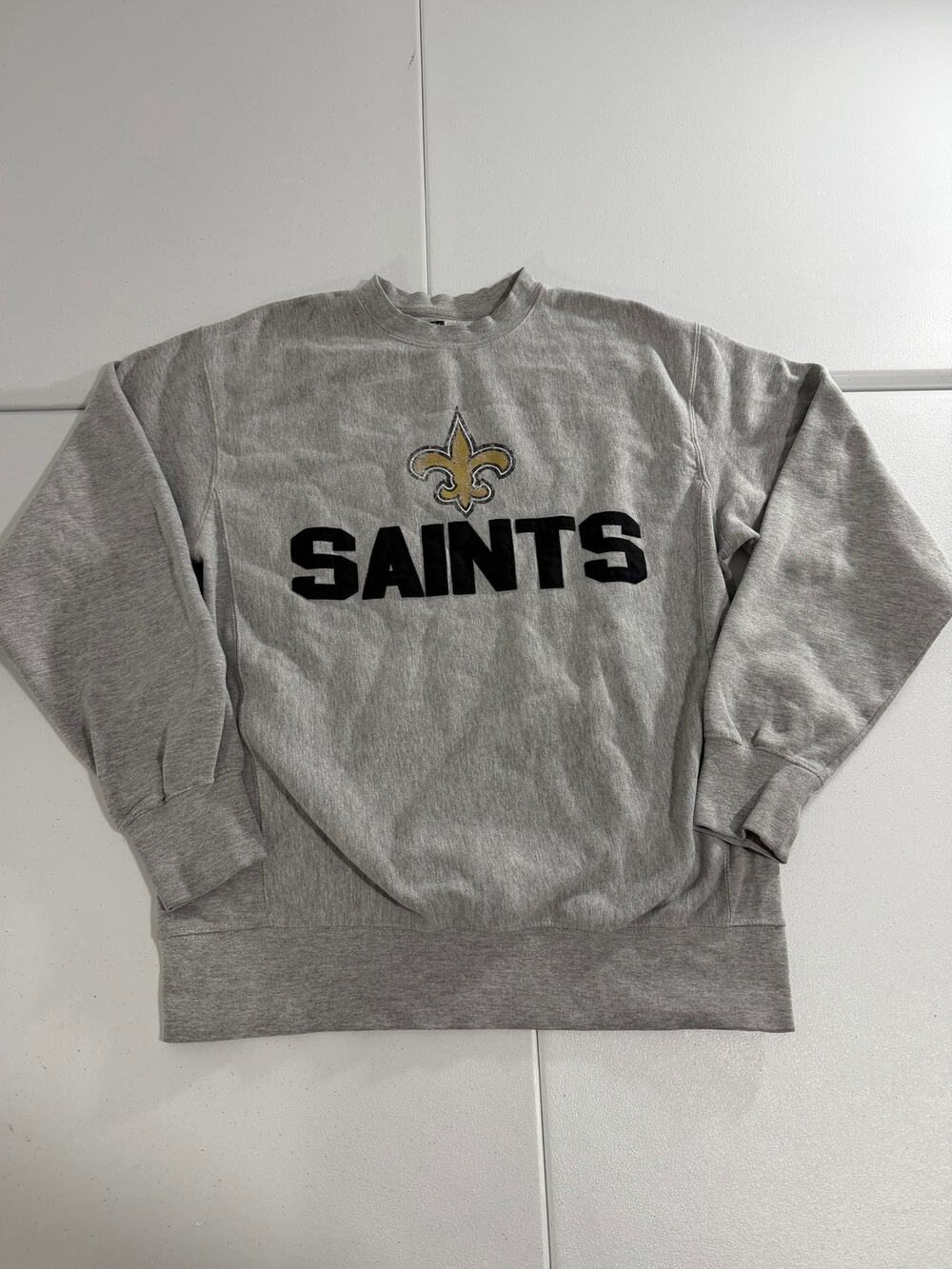 New Orleans Saints Gray Crewneck Sweatshirt Size Small NFL Team Apparel